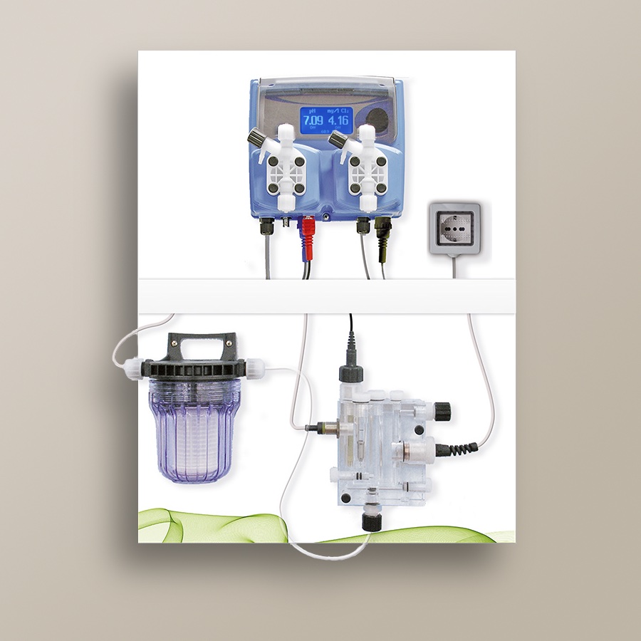 Sistemi sterilizzazione sale, pH, flocculanta WDpHCFSA