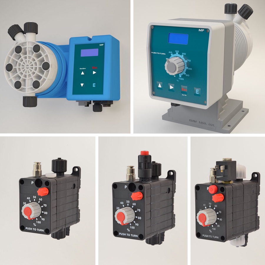 Pompe dosatrici AMS AC CO, AMS AC CL, RAC, RACP, RACV, T AC CO, T AC CL