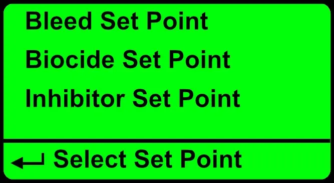 WT: set point per scarico, dosaggio del biocida e dell’antincrostante