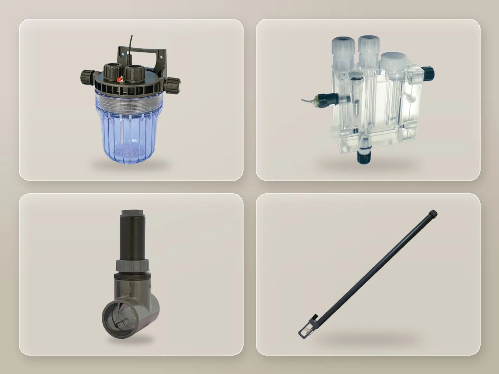 Flow-through, in-line and immersion probe holders