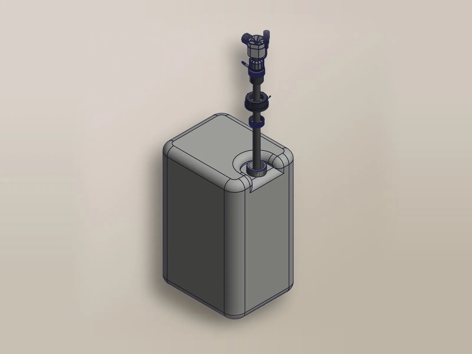 On a jerrycan