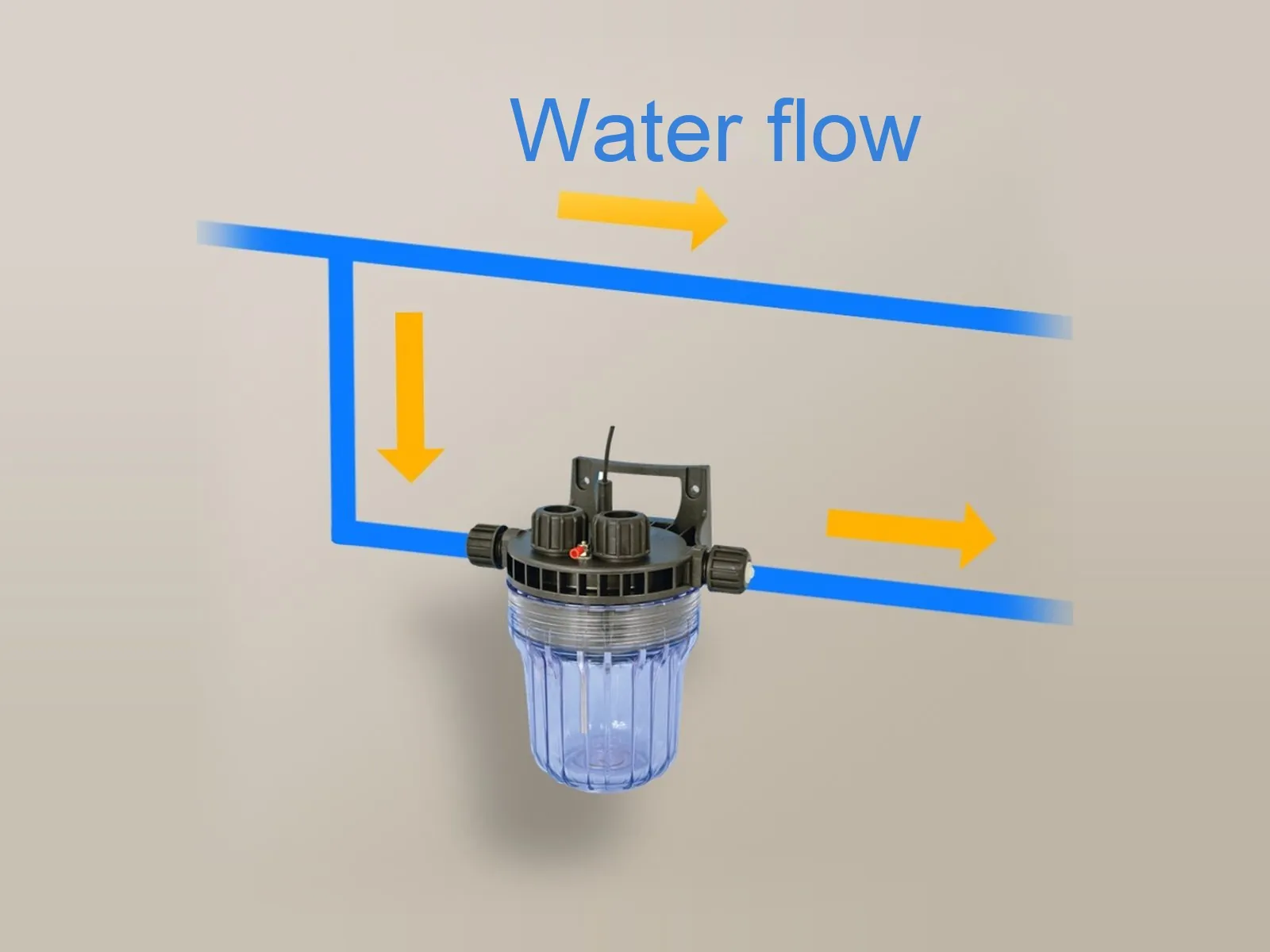 By-pass installation diagram of the NPED probe holder
