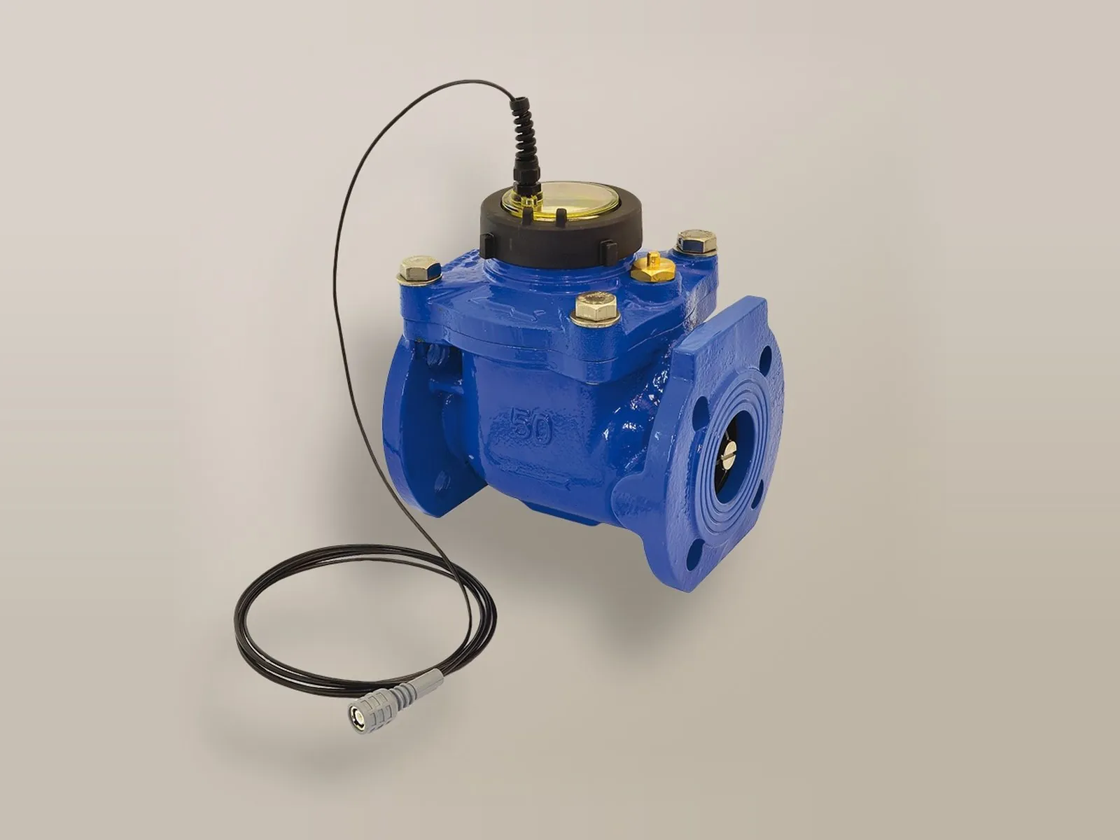 Woltmann pulse-output water meter for cold water