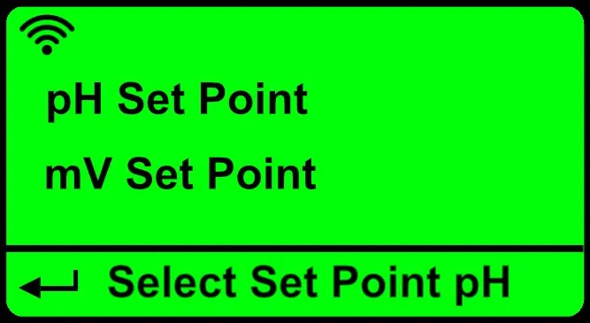 pH and Redox set points