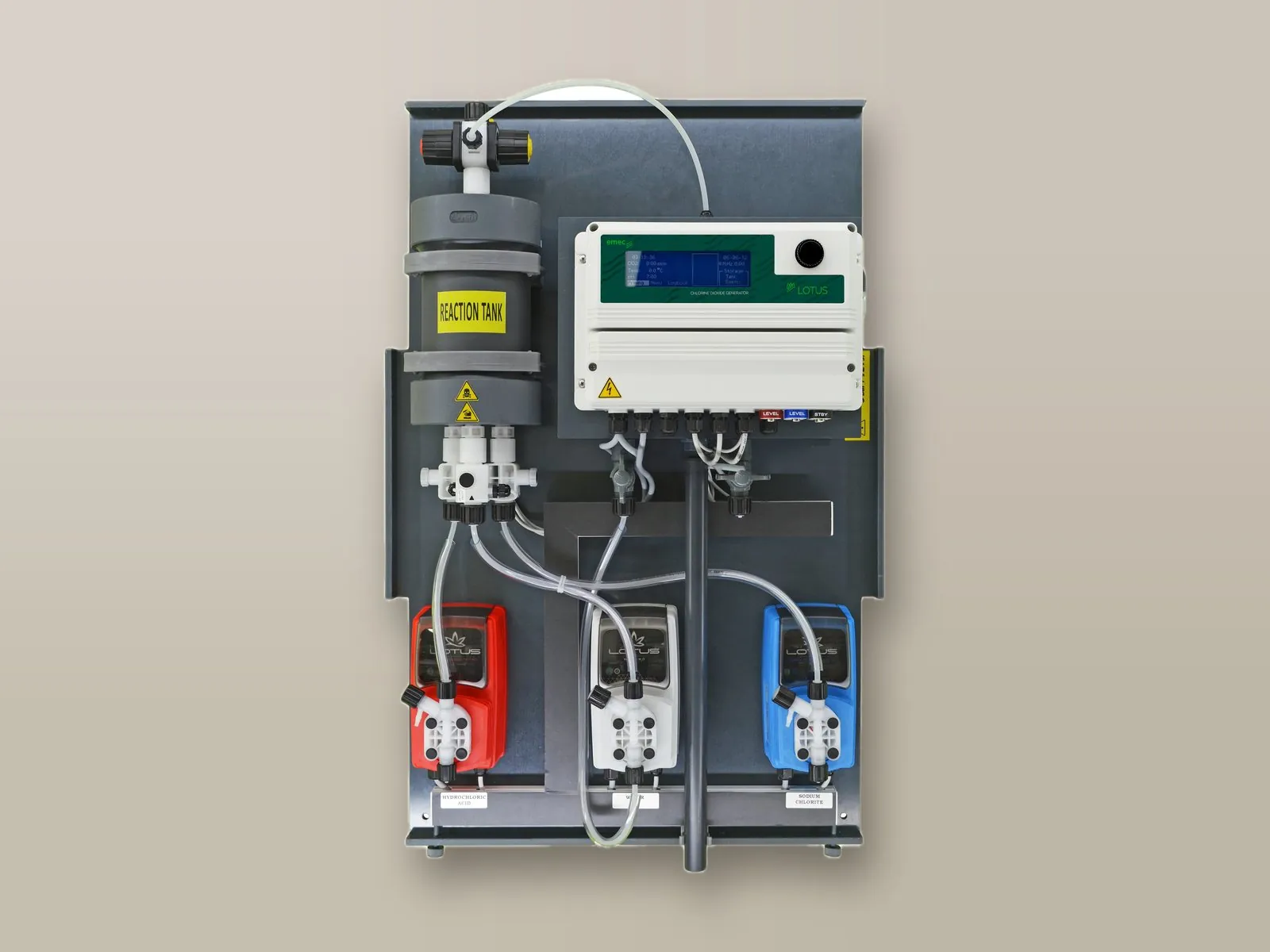 LOTUS MINI chlorine dioxide generator, open