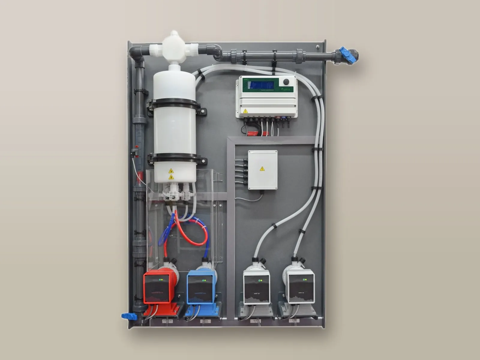 LOTUS ULTRA chlorine dioxide generator on panel