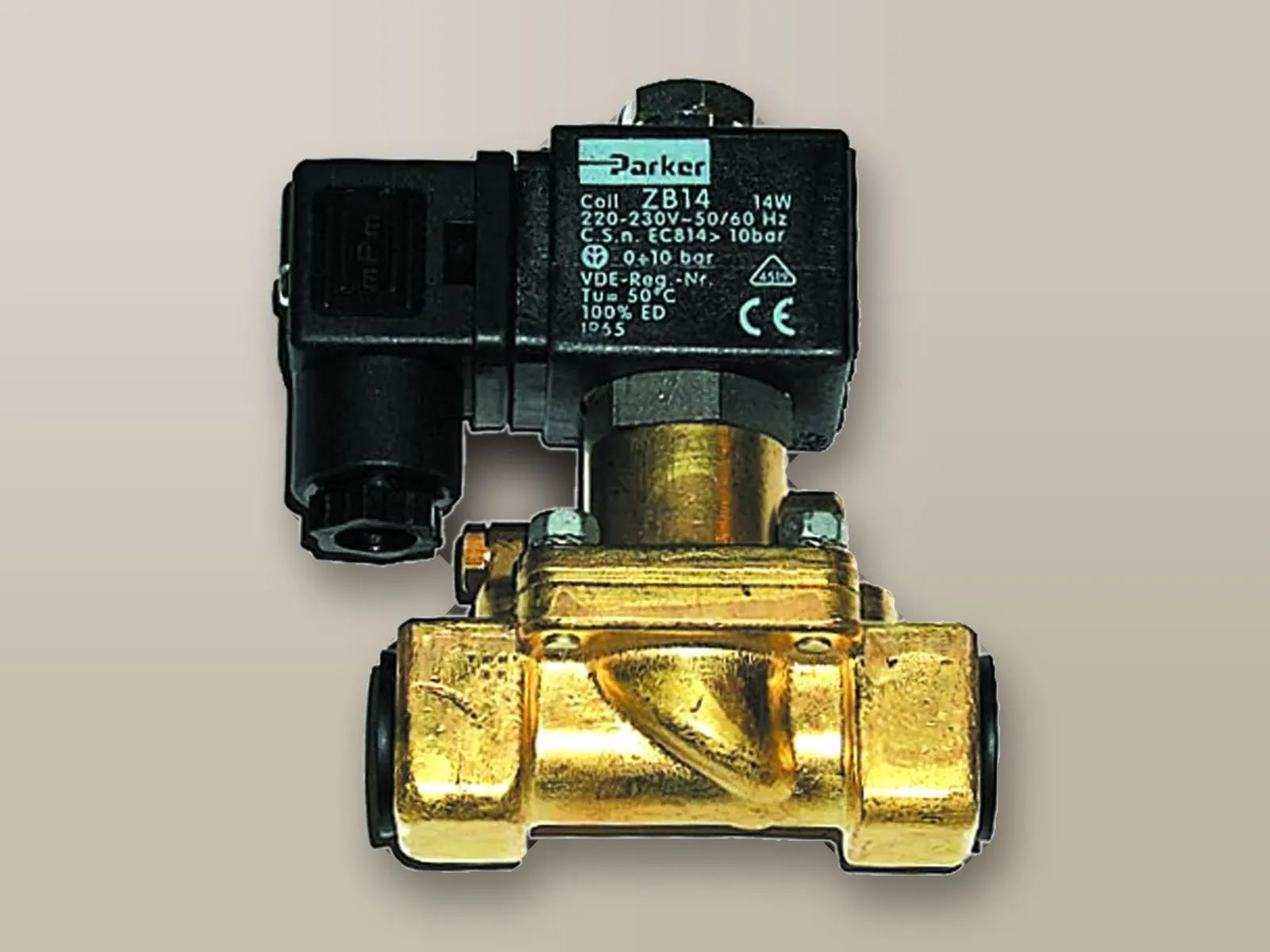 Solenoid valve for dilution water