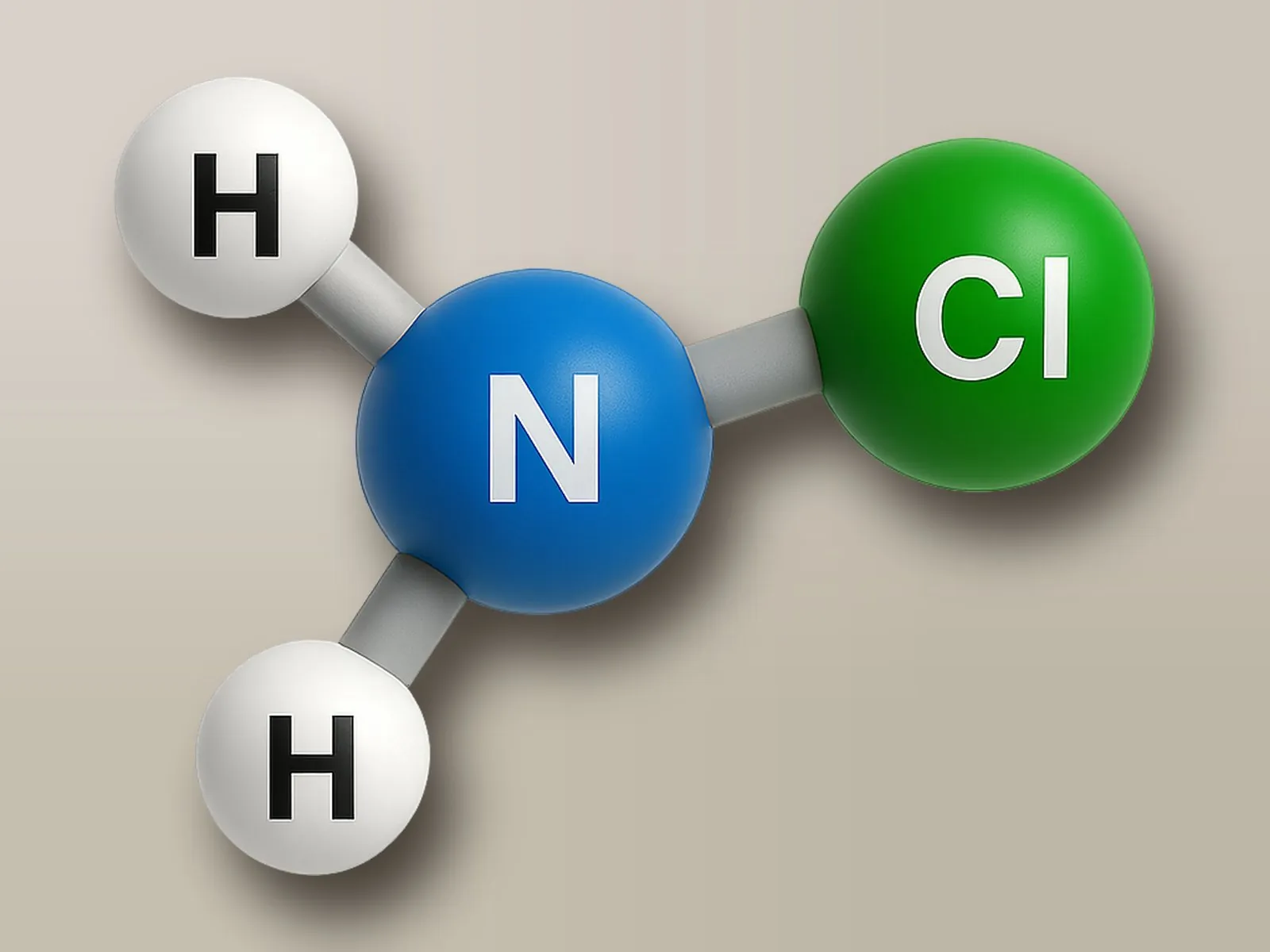 NH2Cl monochloramine molecule