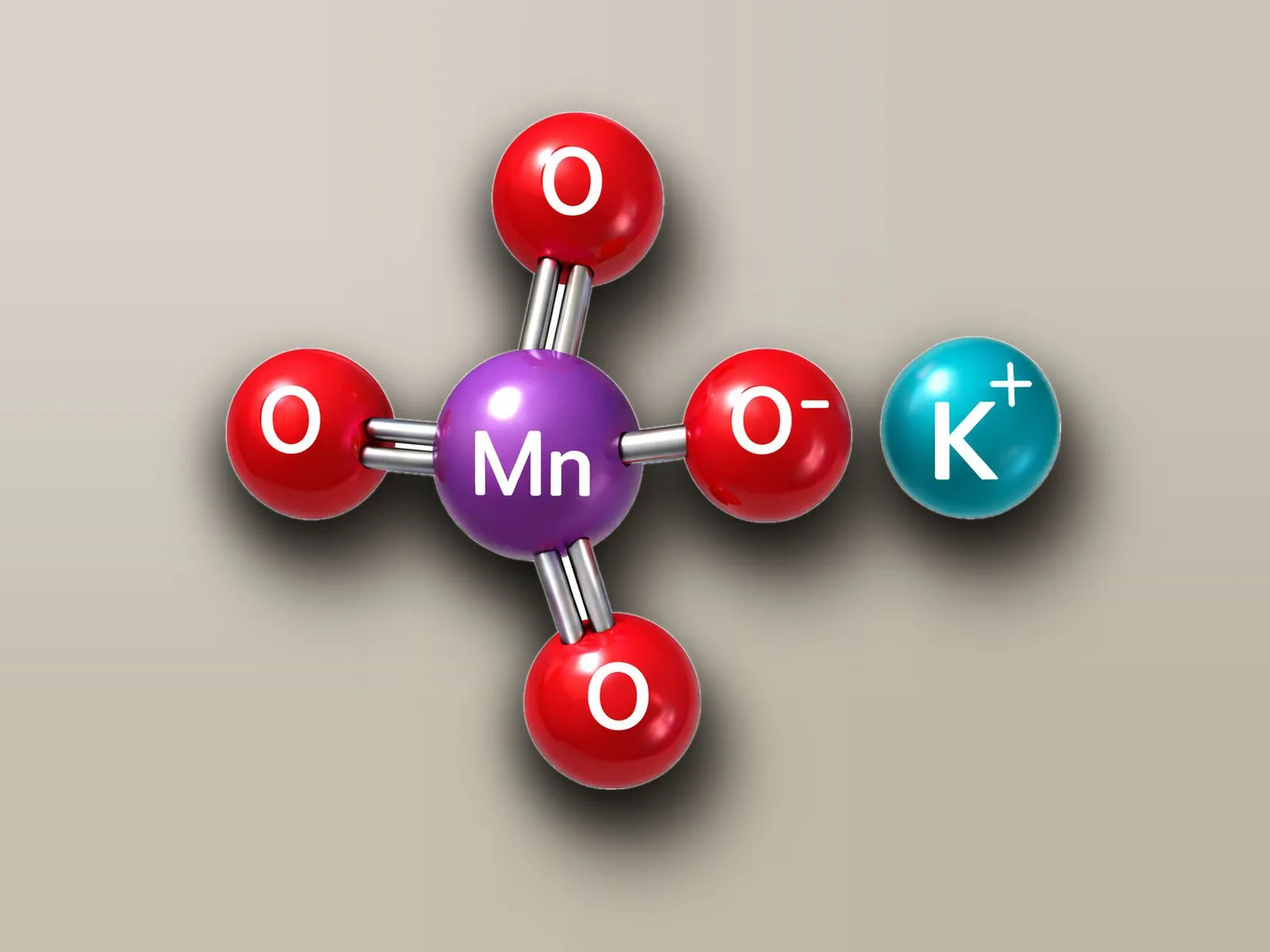 Potassium permanganate molecule