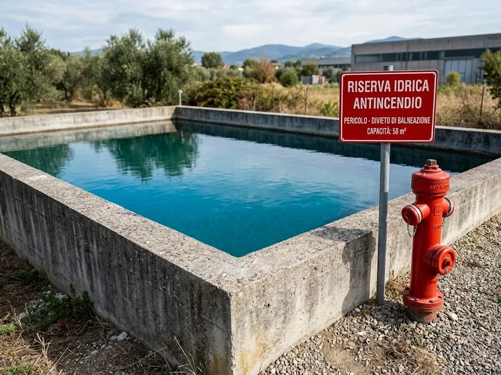 Fire-fighting water tanks