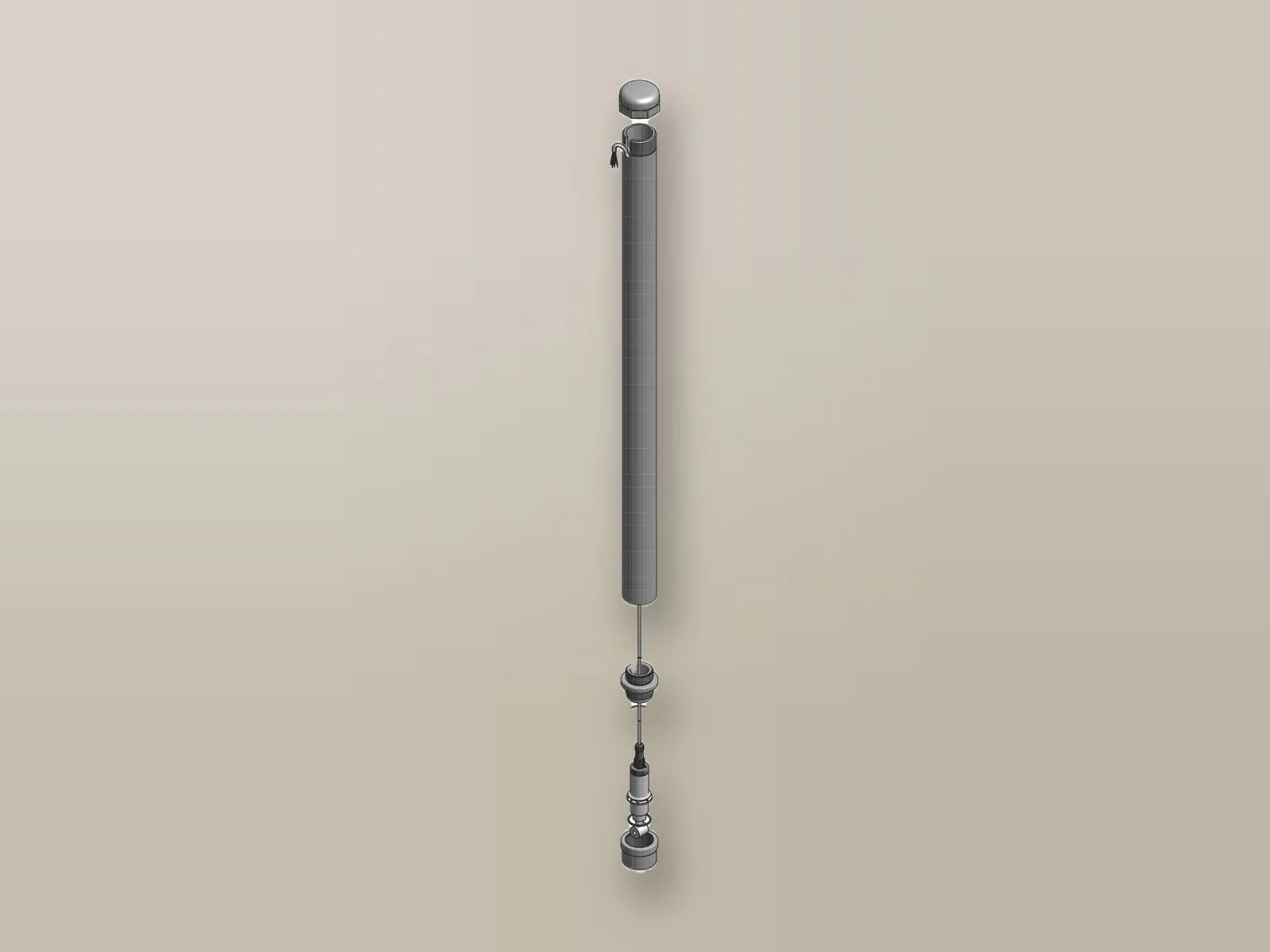 Sonda induttiva con asta per installazione a immersione