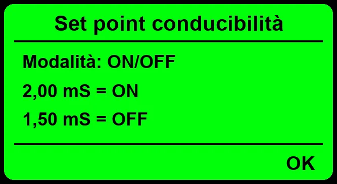 Display LDsCD: impostazione del set point