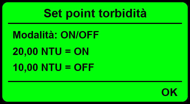 Display LDsETORB2: impostazione del set point