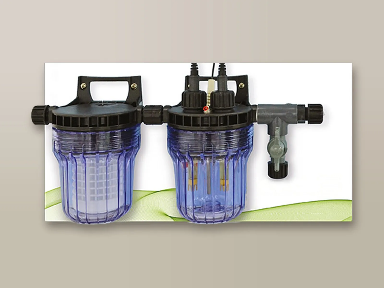 Filtro e porta elettrodi con gli elettrodi pH e Redox