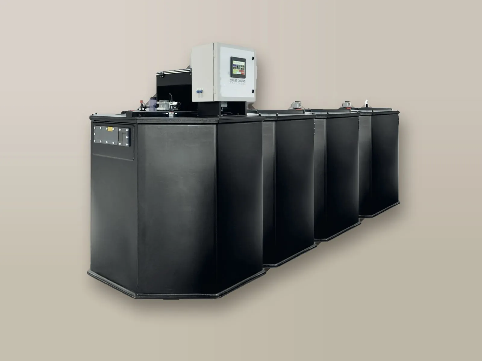 TETRAMIX con vasca master e tre vasche aggiuntive